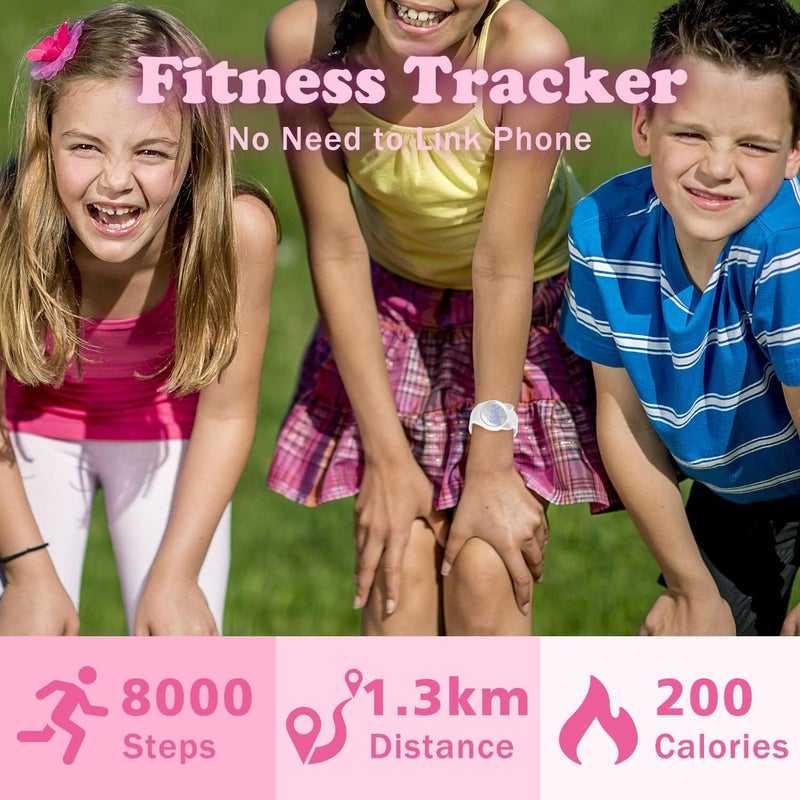 A ALPS Kids Watches for Girls Boys Digital Sport Watch with Step Counter Pedometer Vibration Alarm Clock, No App Waterproof Fitness Tracker Kids Watch Boys Girls Teens Students Ages 5-16 - Image 3